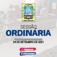 Câmara discute Projetos e Requerimentos durante Sessão Ordinária de 24/09/2021